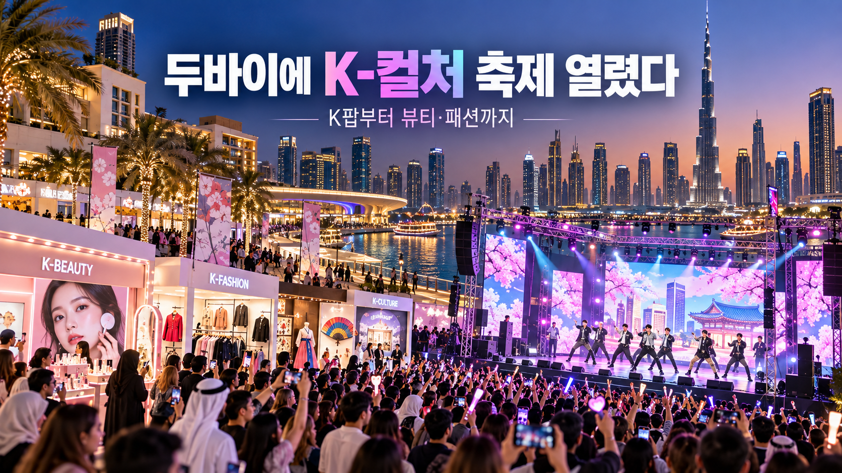 두바이에 K-컬처 축제 열렸다…K팝부터 뷰티·패션까지 ‘Dubai K-Fest’